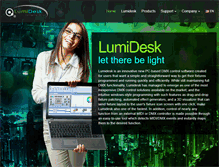 Tablet Screenshot of lumidesk.com